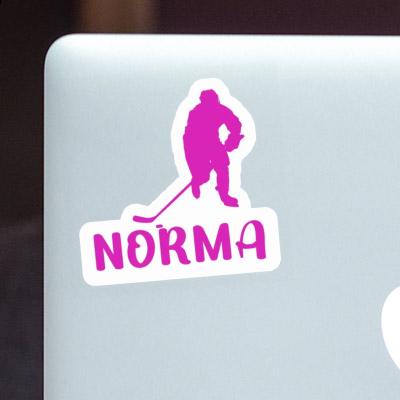 Norma Sticker Eishockeyspielerin Notebook Image