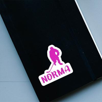 Norma Sticker Eishockeyspielerin Notebook Image