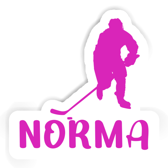 Norma Sticker Eishockeyspielerin Notebook Image