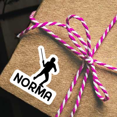 Norma Sticker Fencer Notebook Image