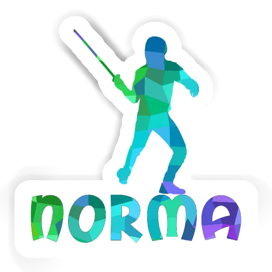 Norma Sticker Fencer Notebook Image