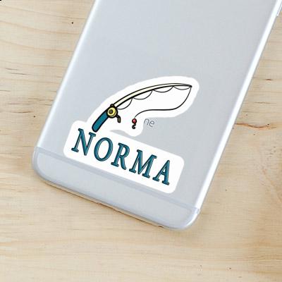 Fishing Rod Sticker Norma Laptop Image