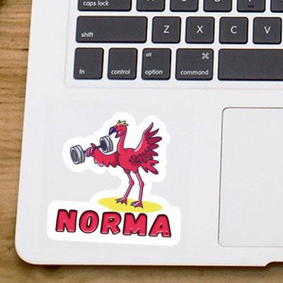 Sticker Weight Lifter Norma Notebook Image