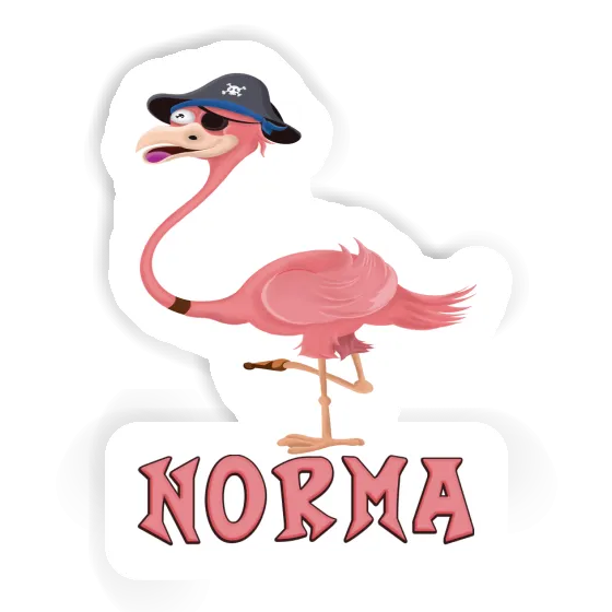 Norma Sticker Flamingo Notebook Image