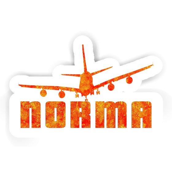 Sticker Norma Flugzeug Notebook Image