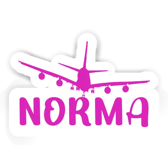 Airplane Sticker Norma Image