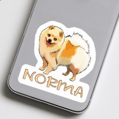 Sticker Norma German Spitz Laptop Image