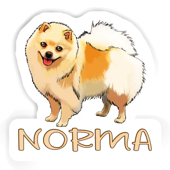 Sticker Norma German Spitz Gift package Image