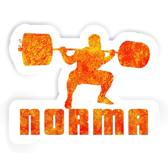 Sticker Gewichtheber Norma Laptop Image