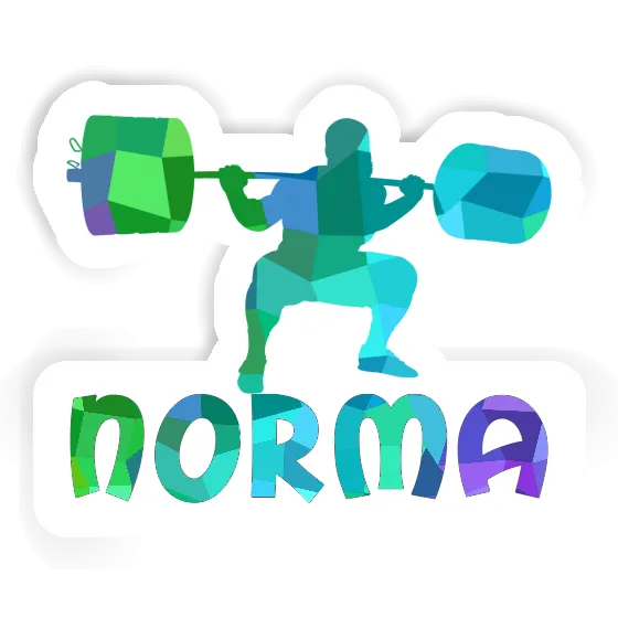 Gewichtheber Sticker Norma Image