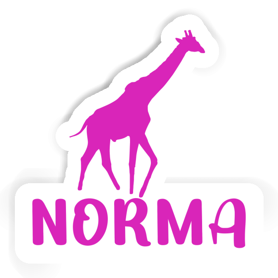 Norma Autocollant Girafe Laptop Image