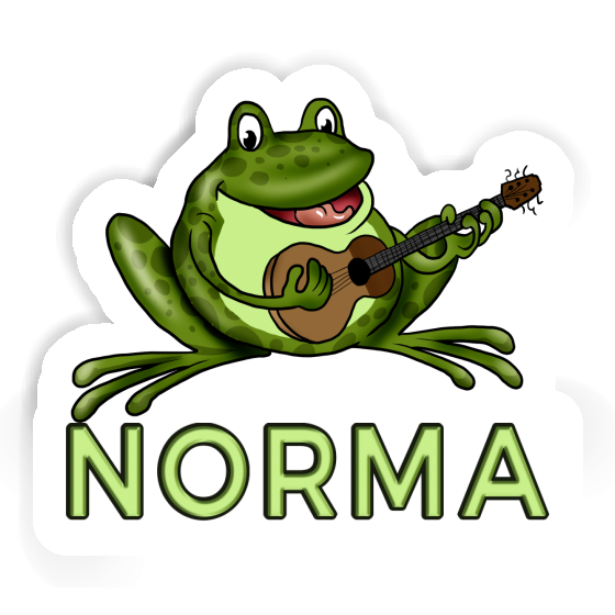 Sticker Guitar Frog Norma Notebook Image