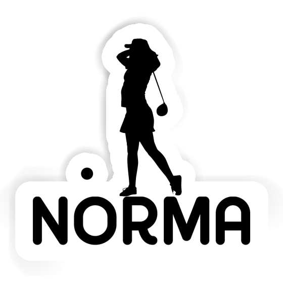 Norma Autocollant Golfeuse Laptop Image