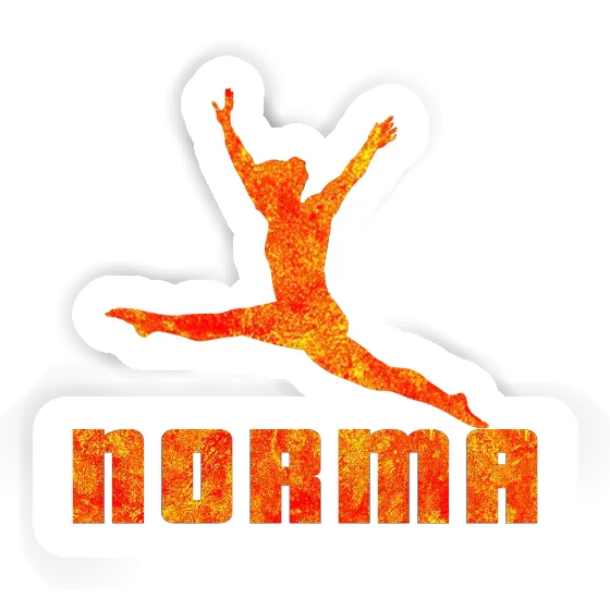 Norma Sticker Gymnastin Notebook Image