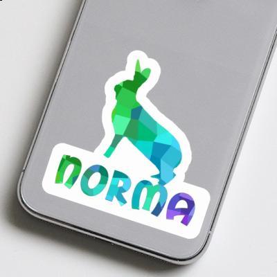 Lapin Autocollant Norma Image