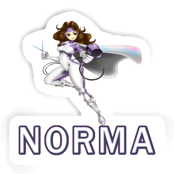 Frisörin Sticker Norma Notebook Image