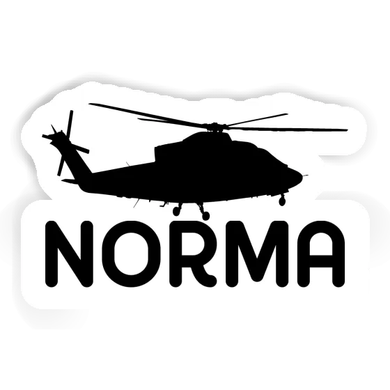 Norma Sticker Helicopter Image