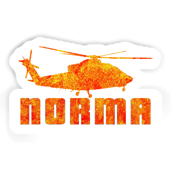 Autocollant Hélicoptère Norma Image