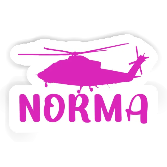 Sticker Helicopter Norma Notebook Image