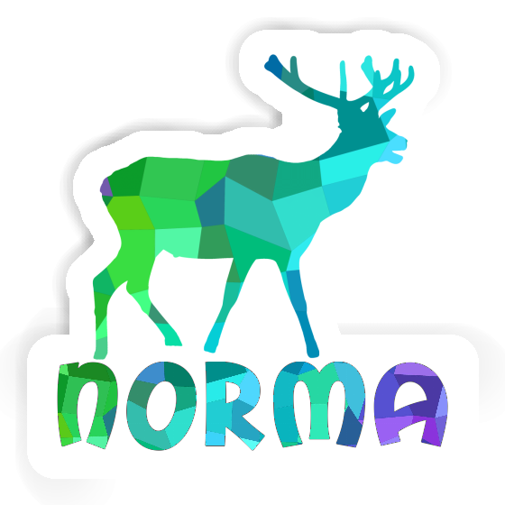 Autocollant Cerf Norma Laptop Image