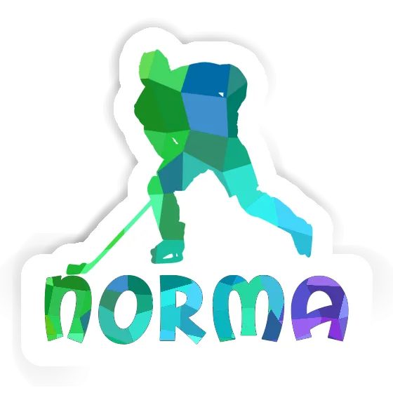 Hockey Player Sticker Norma Gift package Image