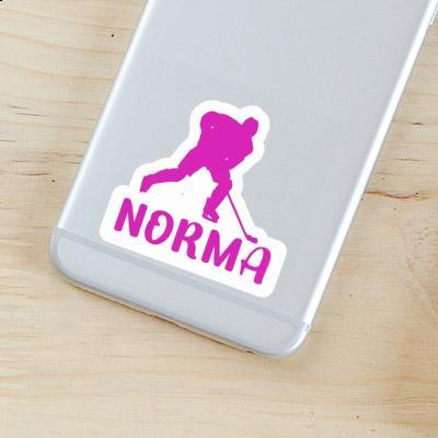 Sticker Hockey Player Norma Laptop Image