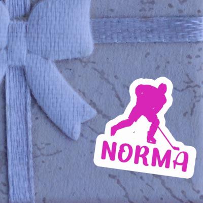 Autocollant Joueuse de hockey Norma Notebook Image