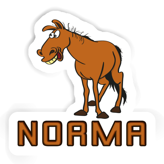 Horse Sticker Norma Notebook Image