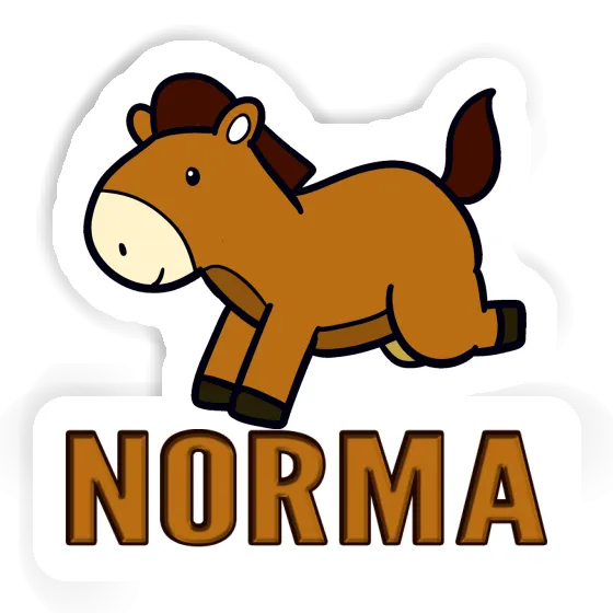 Horse Sticker Norma Notebook Image