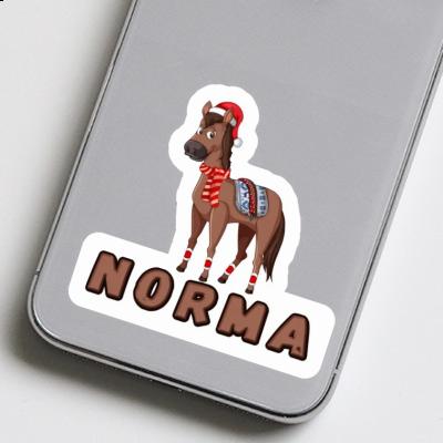 Sticker Weihnachtspferd Norma Notebook Image