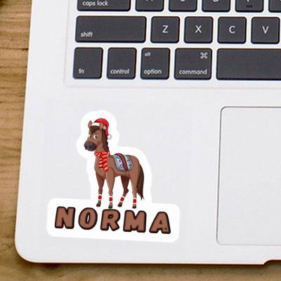 Sticker Weihnachtspferd Norma Laptop Image