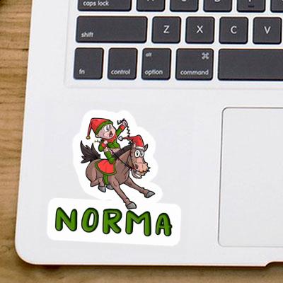 Sticker Norma Christmas Horse Image