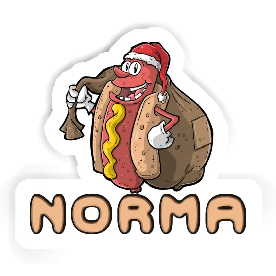 Sticker Norma Hot Dog Notebook Image