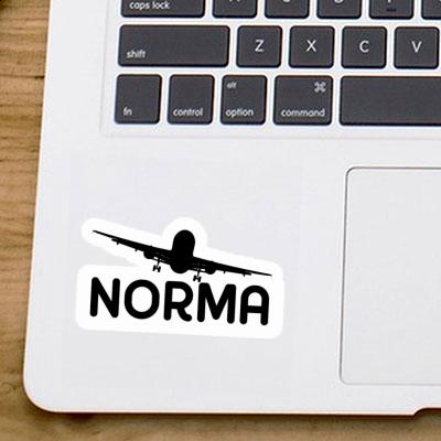 Airplane Sticker Norma Laptop Image