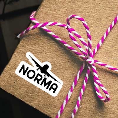 Aufkleber Norma Flugzeug Gift package Image