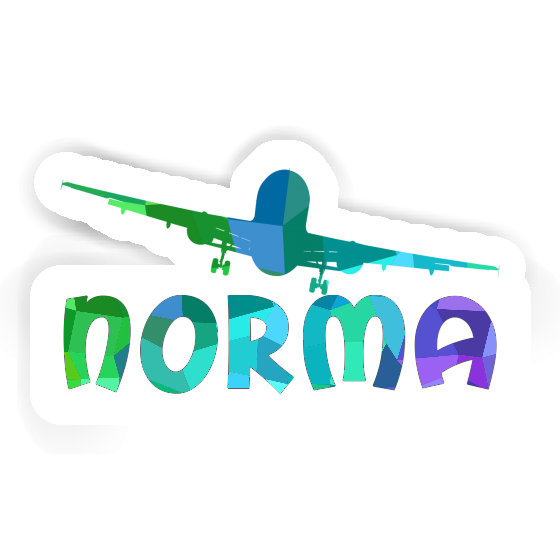 Sticker Norma Airplane Image