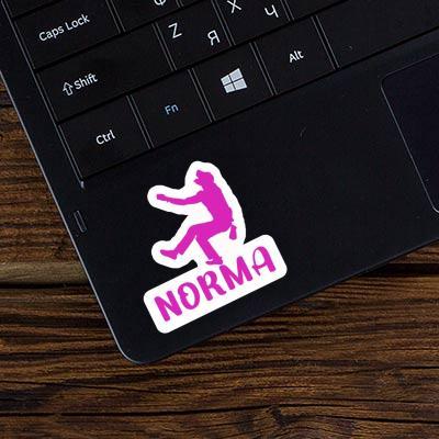 Norma Sticker Kletterer Laptop Image