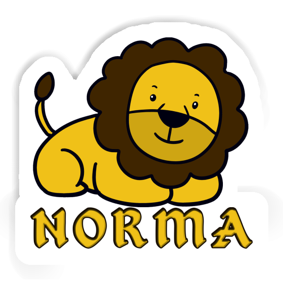 Lion Sticker Norma Notebook Image