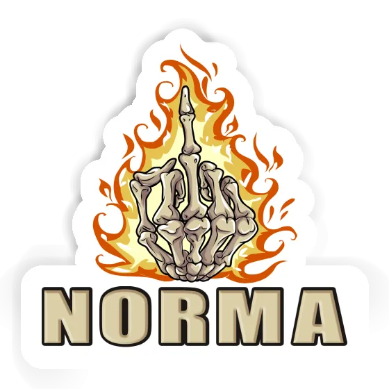 Sticker Middlefinger Norma Gift package Image