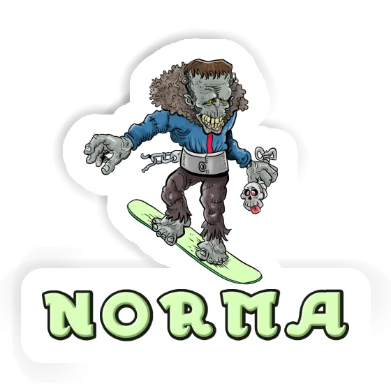 Autocollant Norma Snowboardeur Gift package Image