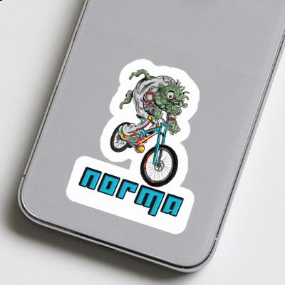 Norma Sticker Downhill Biker Notebook Image