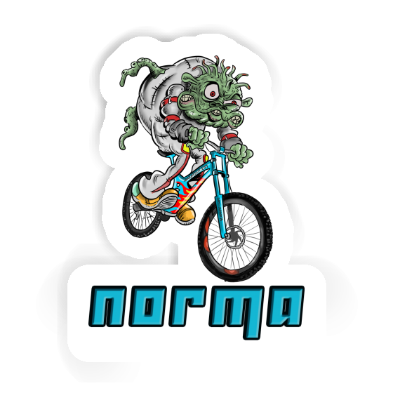 Norma Sticker Downhill Biker Image