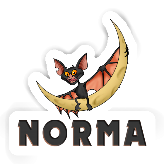 Sticker Norma Fledermaus Notebook Image