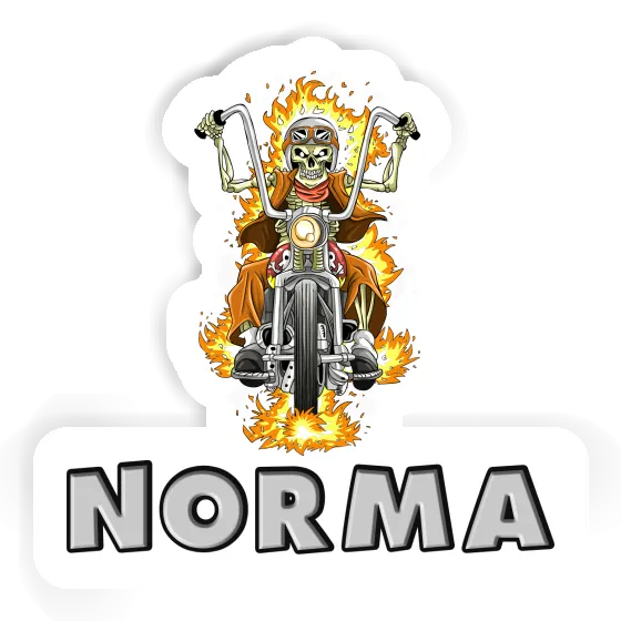 Sticker Norma Motorbike Rider Laptop Image