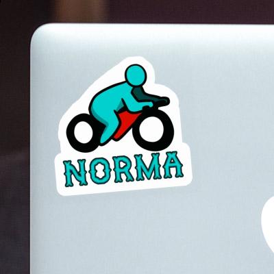 Norma Aufkleber Motorradfahrer Laptop Image