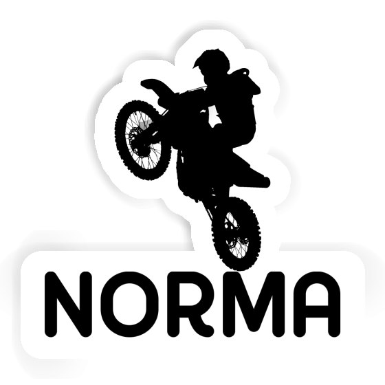 Norma Sticker Motocross Rider Notebook Image