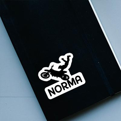 Motocross-Fahrer Aufkleber Norma Laptop Image