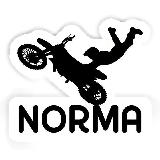 Motocross-Fahrer Aufkleber Norma Gift package Image