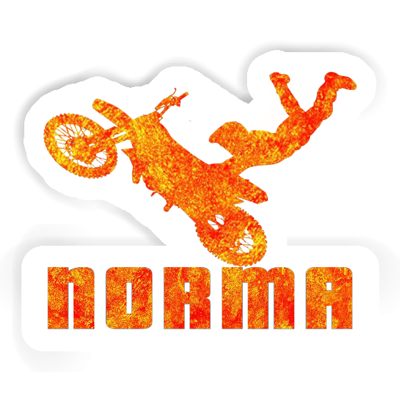 Norma Sticker Motocross Rider Laptop Image