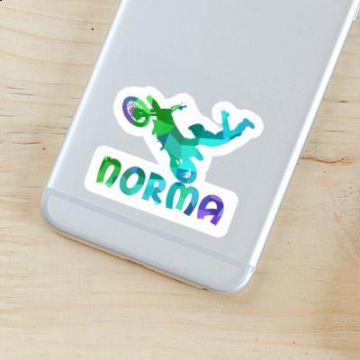 Sticker Motocross Rider Norma Image